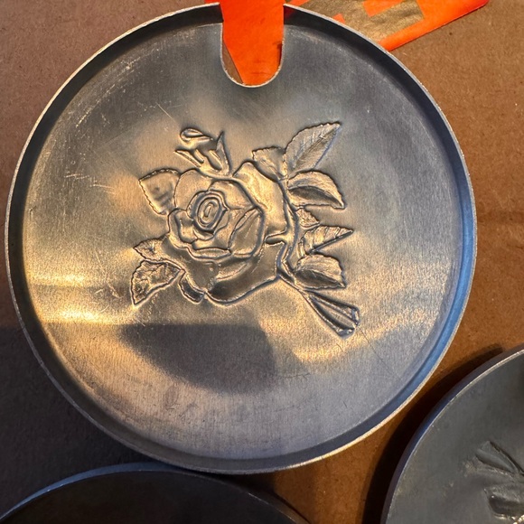 Libby Glass MCM 7pc condiment caddy set. Vintage glass w/ aluminum lids. - Picture 14 of 15